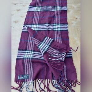 Plaid Scarf Soft Cashmink W/ Fringe